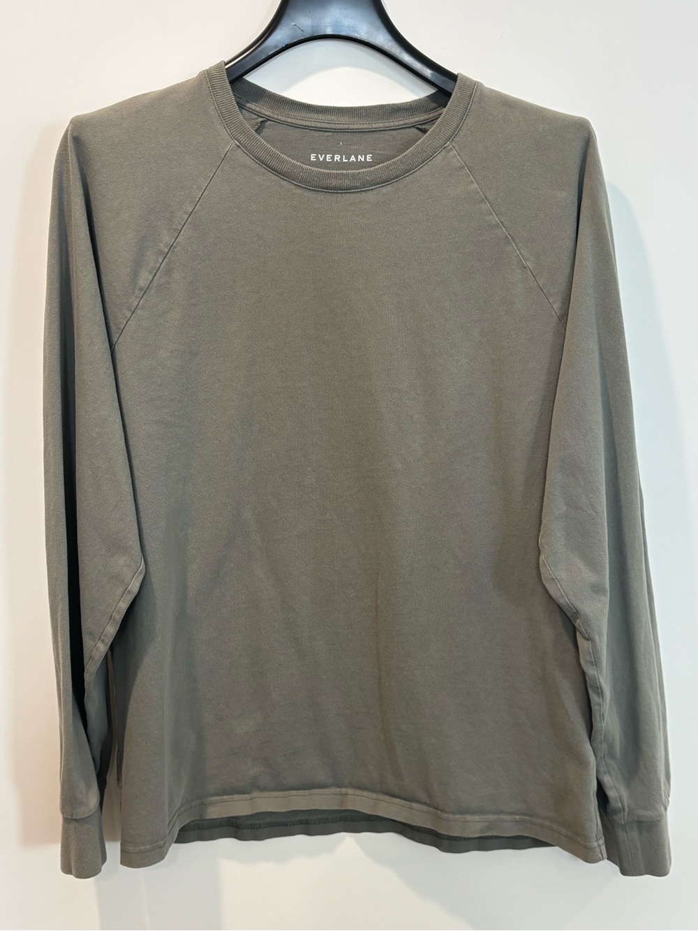 Everlane Sage Green Long-Sleeve Crewneck